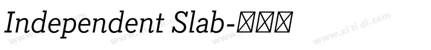 Independent Slab字体转换 Independent Slab字体转换